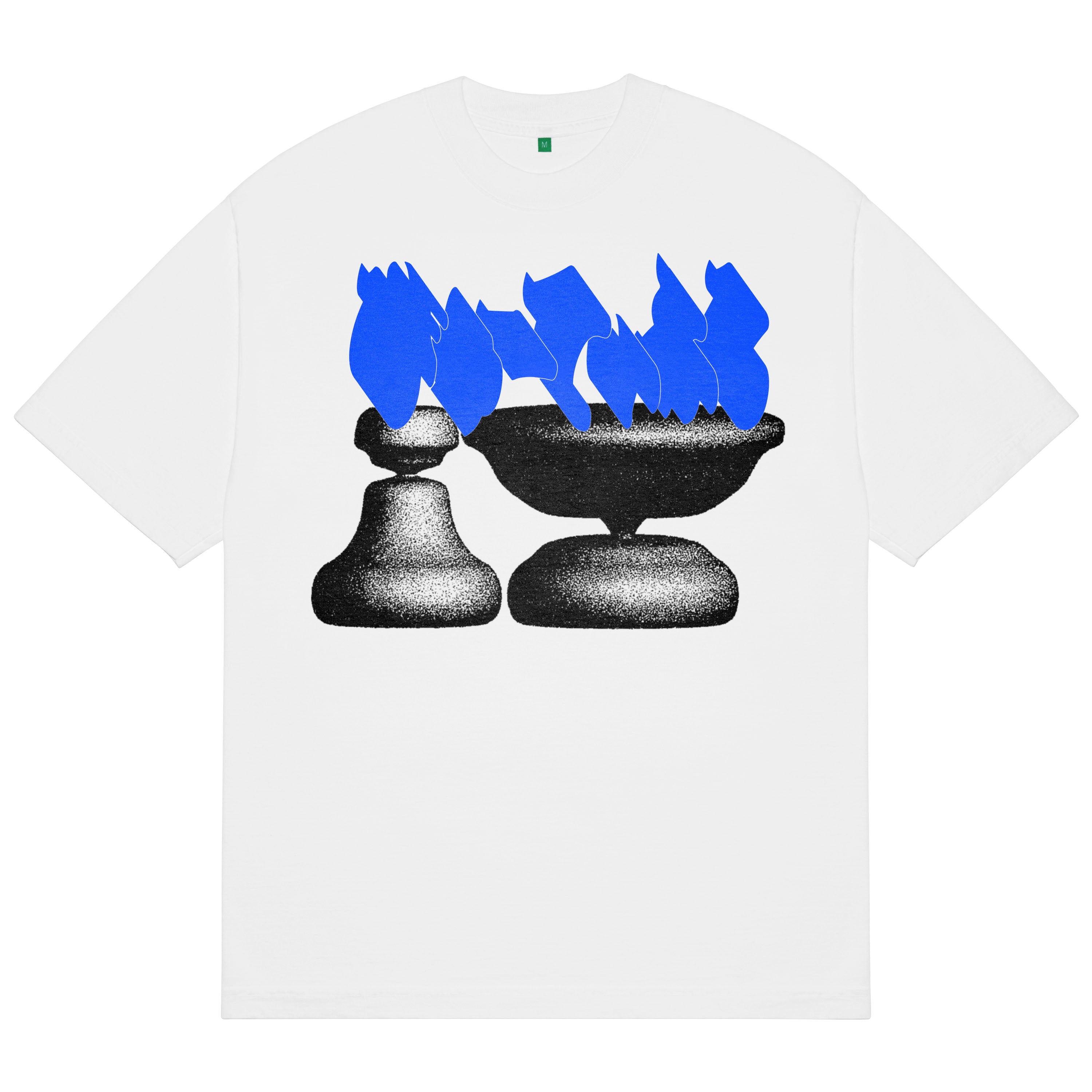 b.Eautiful x Kenichi Kuromaru Bird T-Shirt ｜White