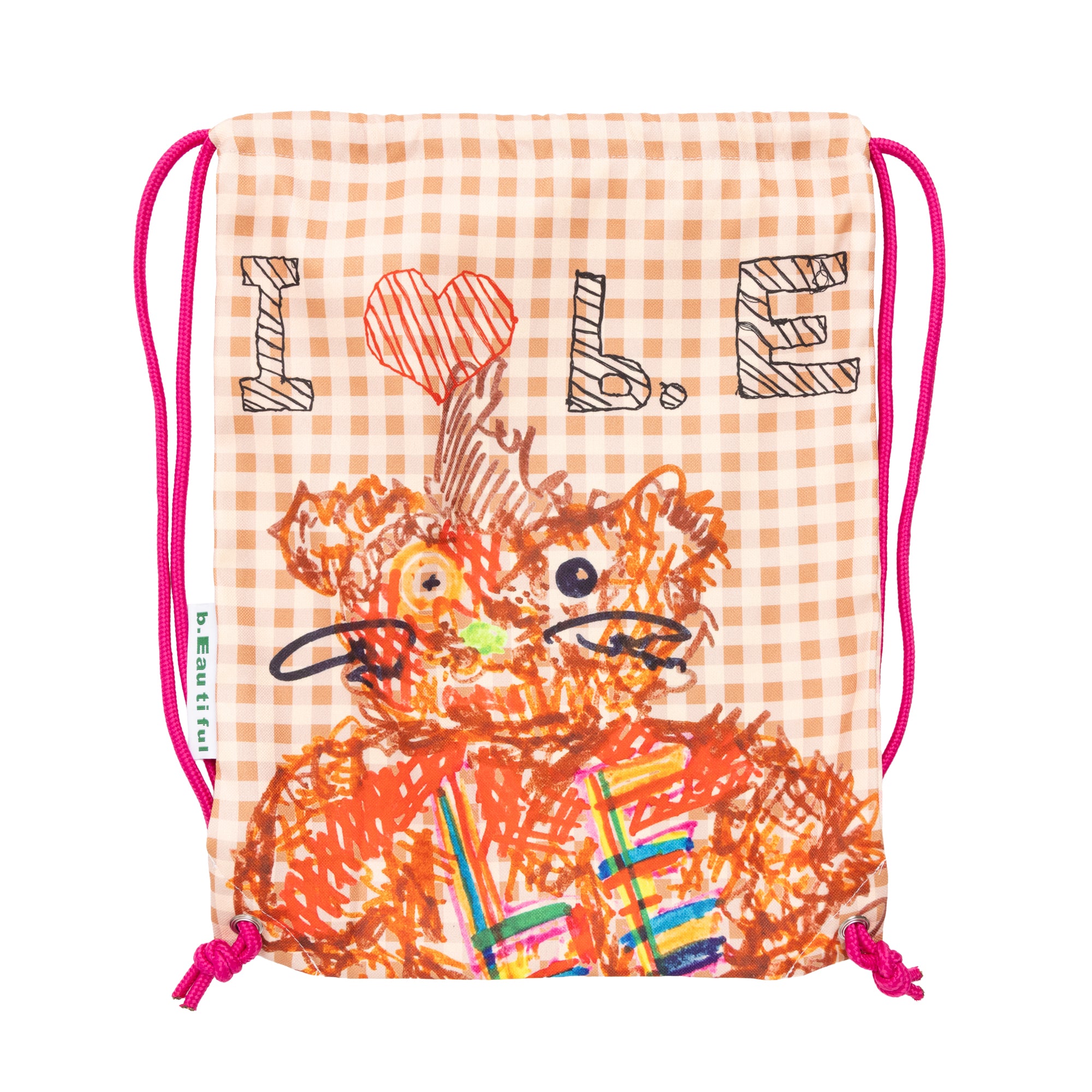 b.Eautiful x SHOMAMITANI Drawstring｜Pink / Brown – NOU-KON
