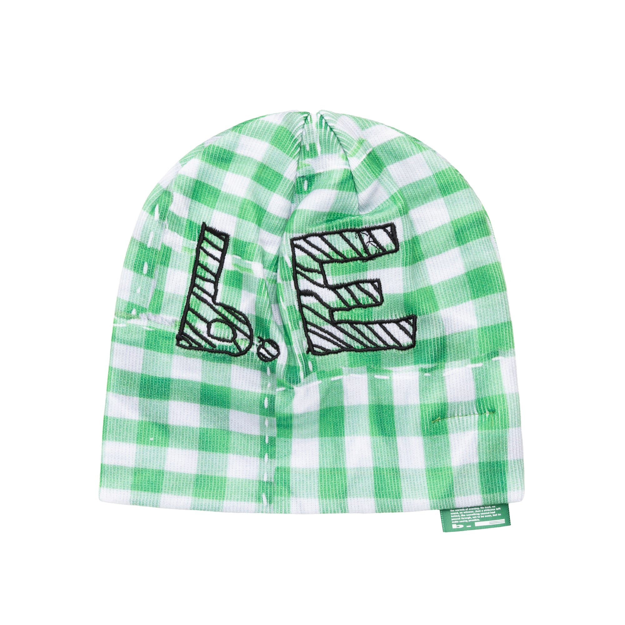 b.Eautiful x SHOMAMITAN｜<3 b.E Beanie ｜Green Checker – NOU-KON