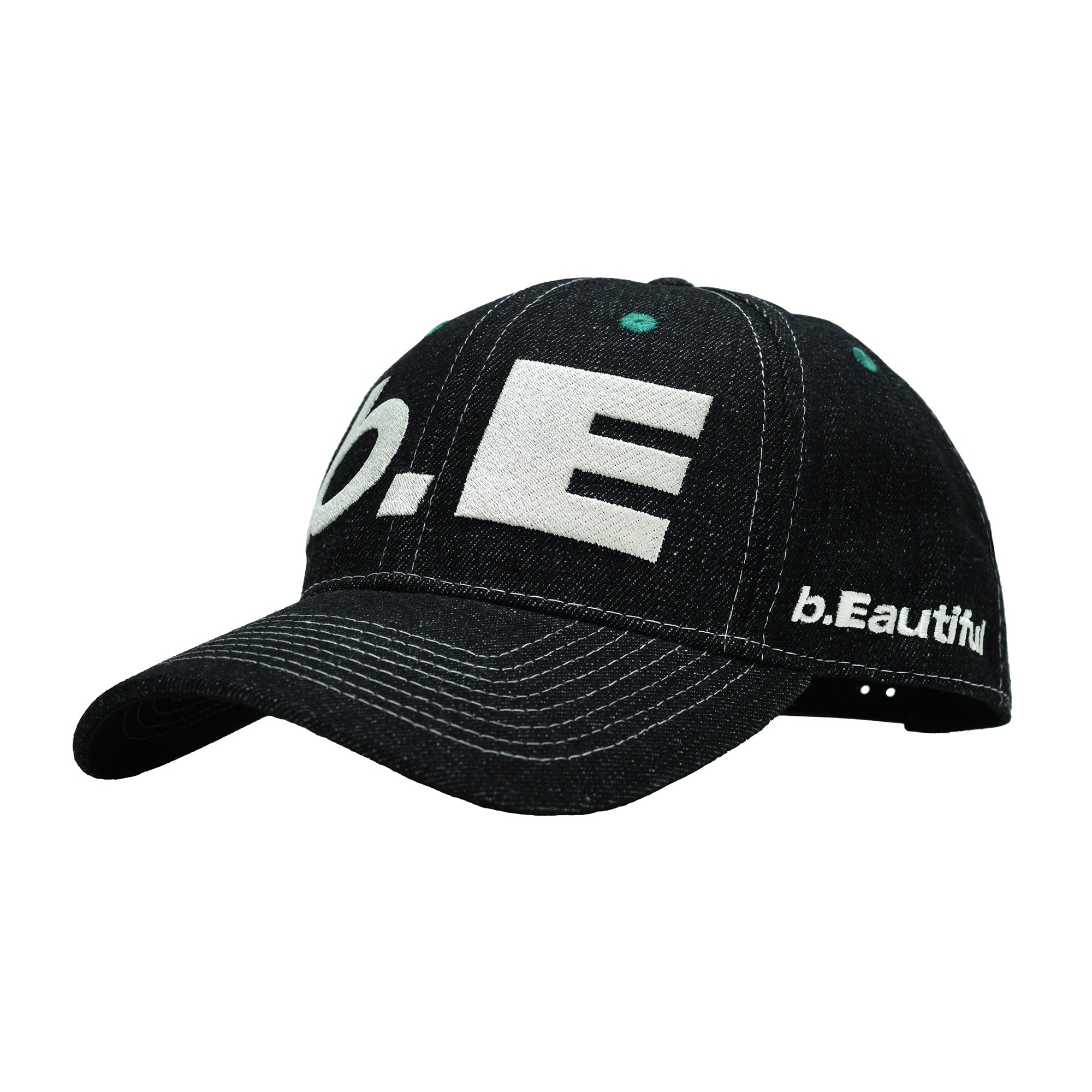b.E Hat｜Black Denim / Off White