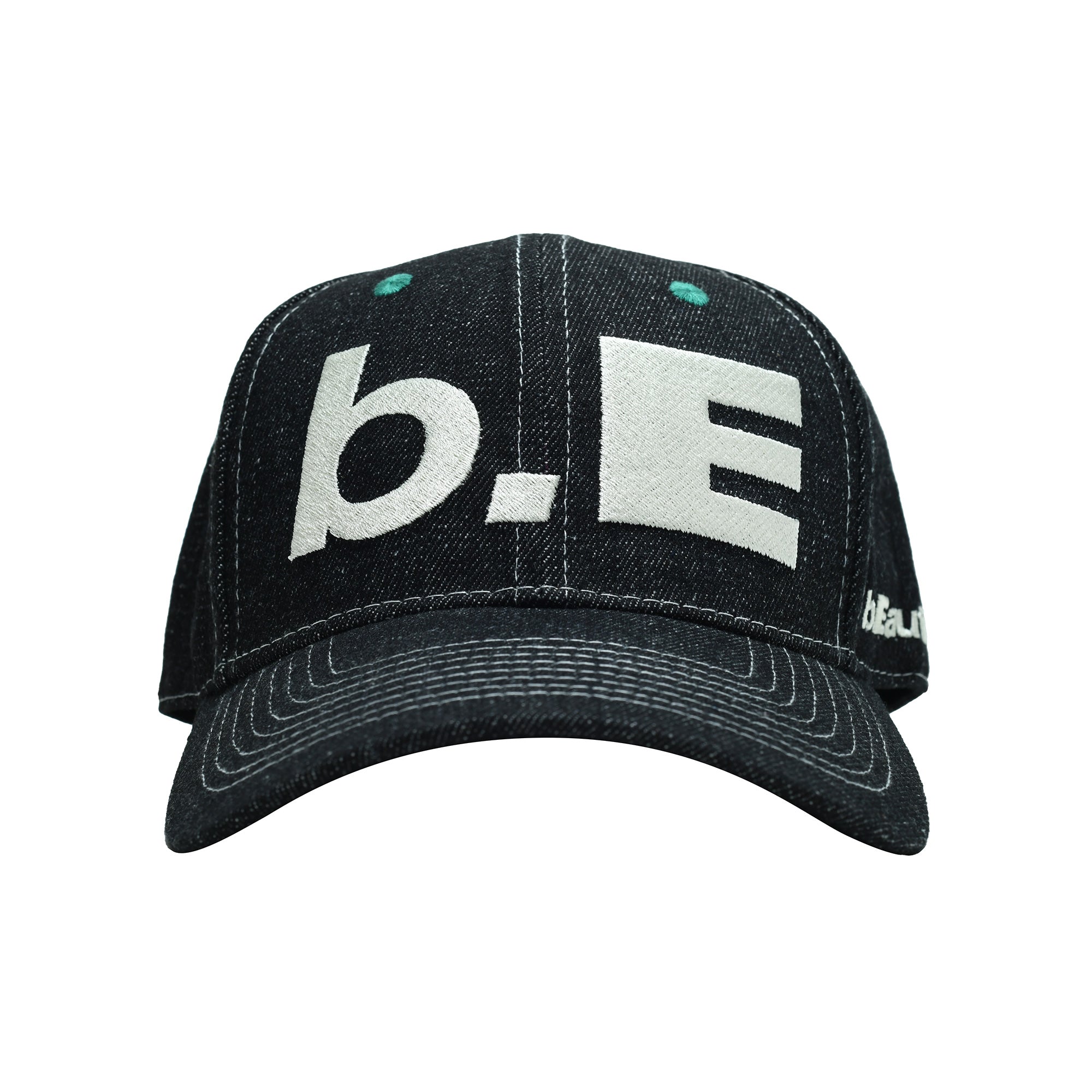 b.E Hat｜Black Denim / Off White