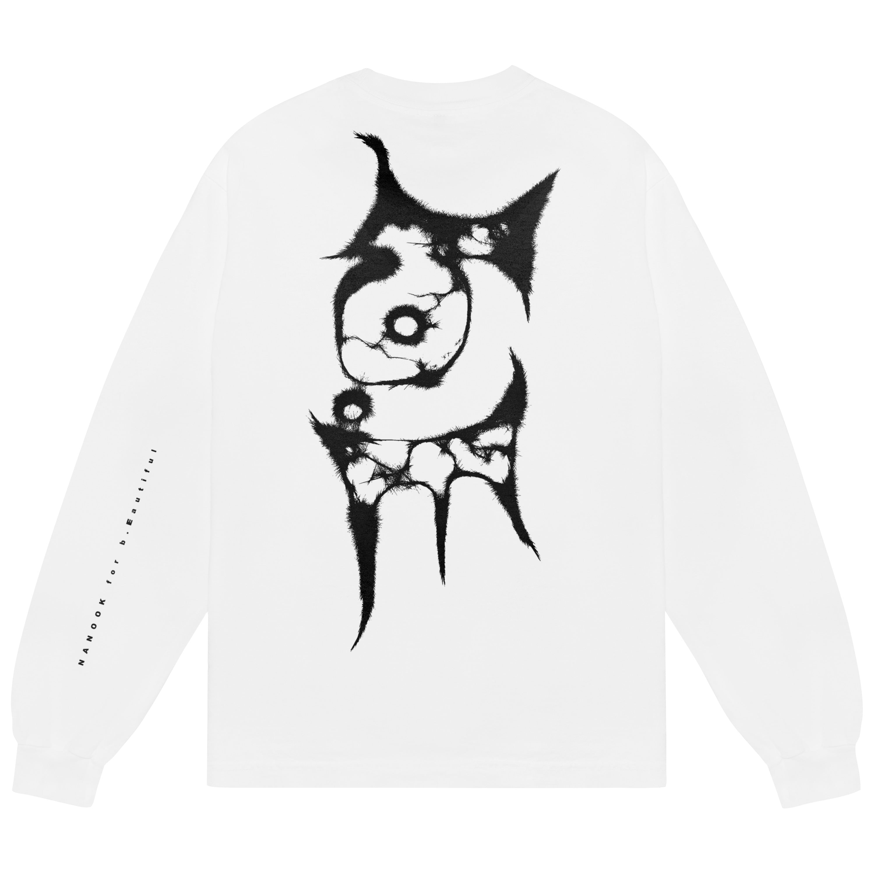 b.Eautiful x NANOOK Shinka LS T-Shirt｜WHITE