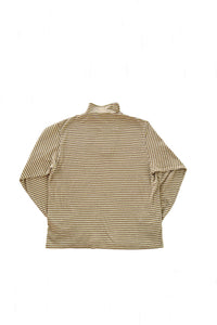 MULTI BORDER L/S STAND ZIP｜YELLOW
