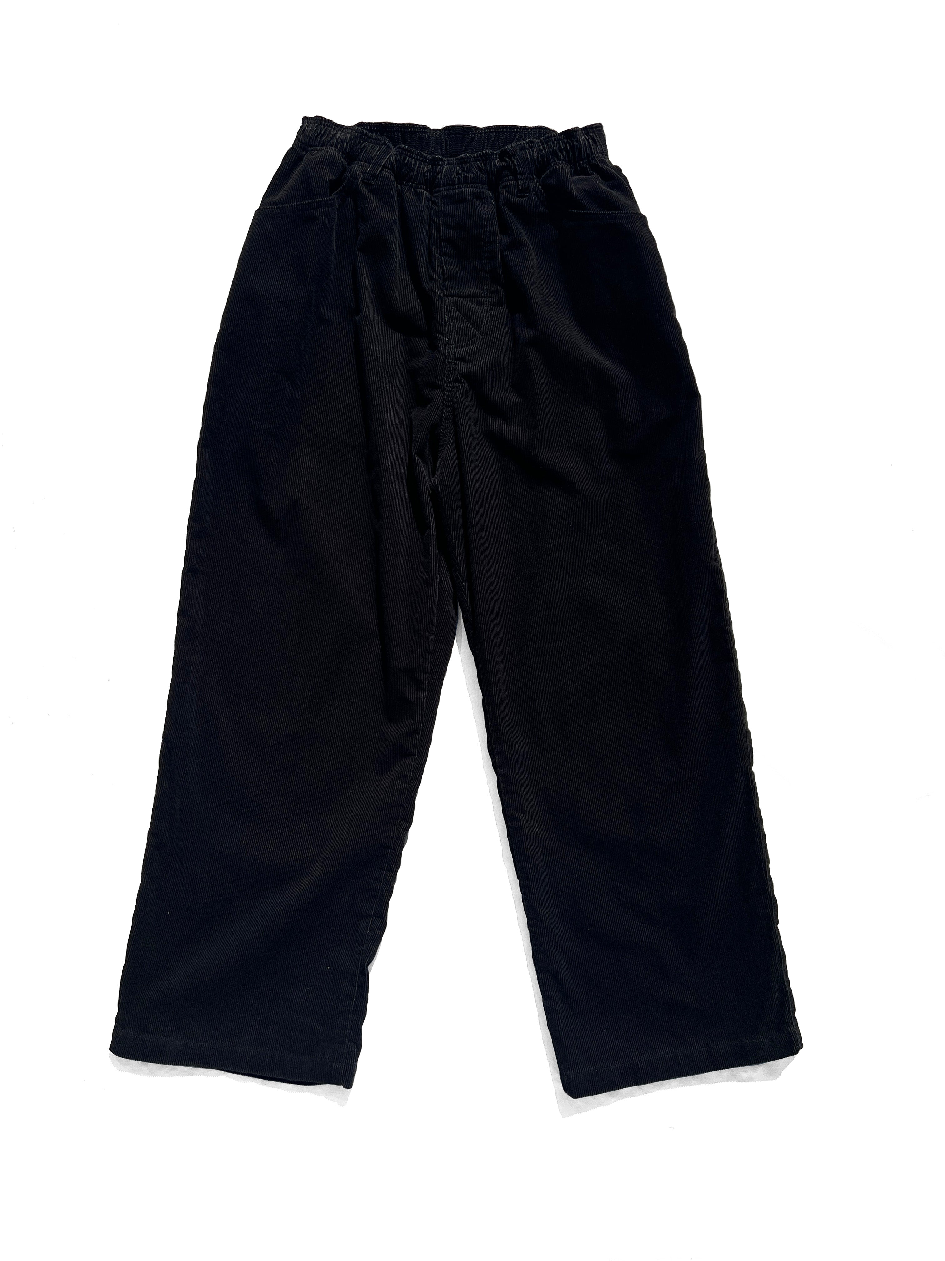 STRAIGHT CORDS SLACKS｜BLACK