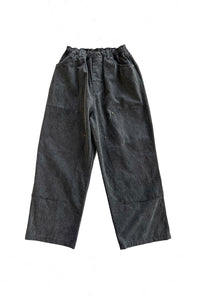 DOUBLE KNEE PIGMENT PANT｜BLACK