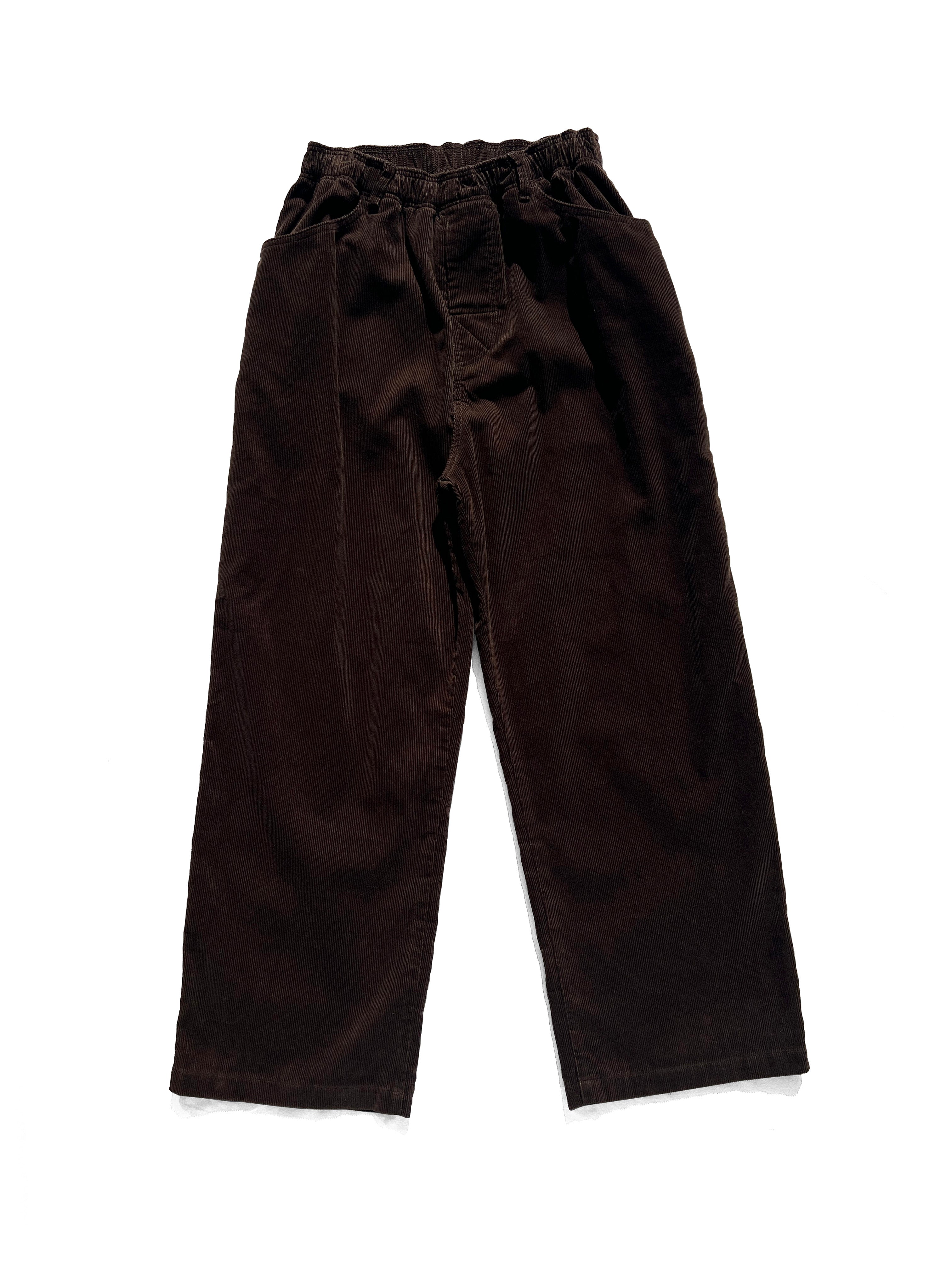STRAIGHT CORDS SLACKS｜BROWN