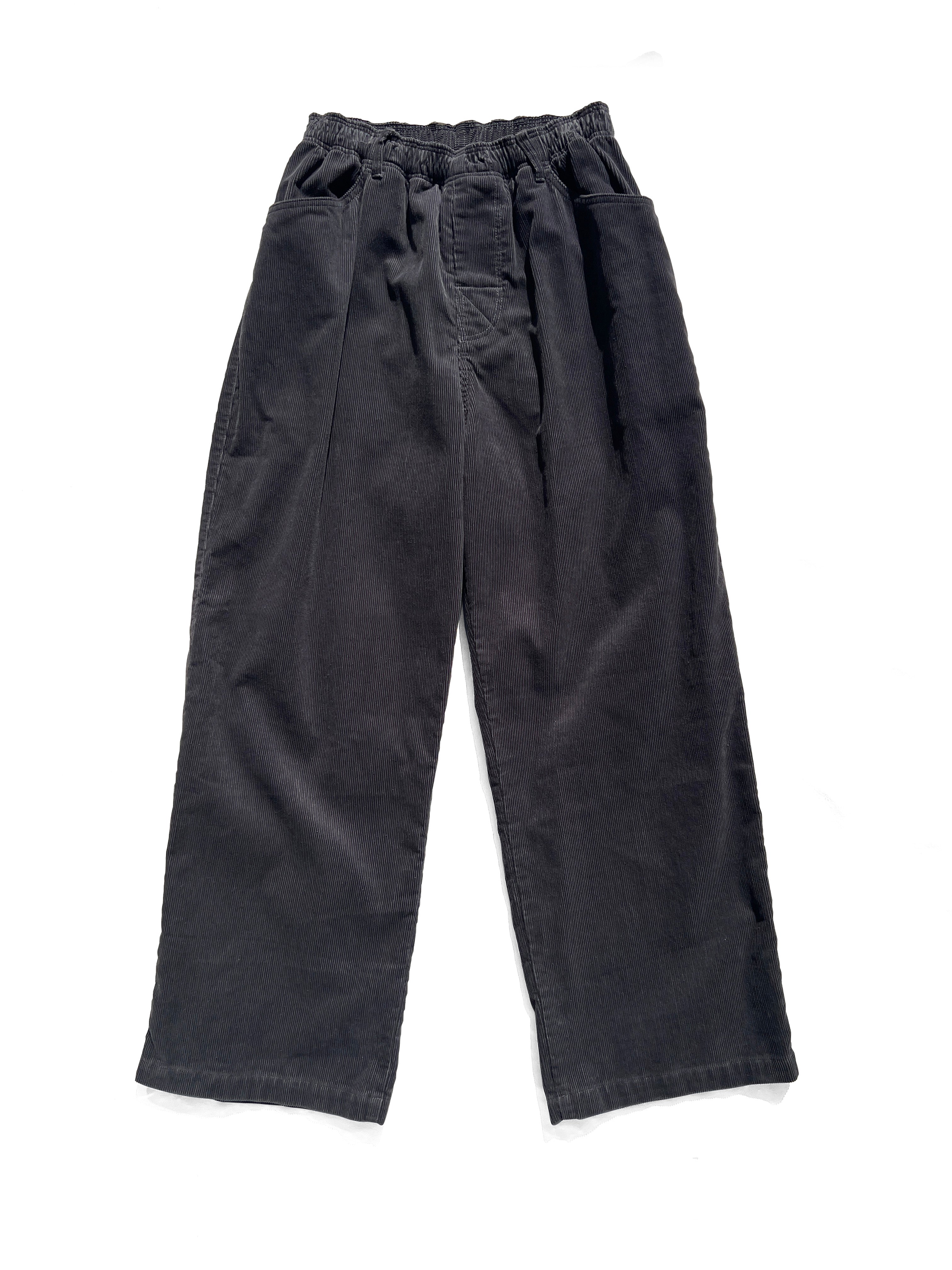STRAIGHT CORDS SLACKS｜CHARCOAL