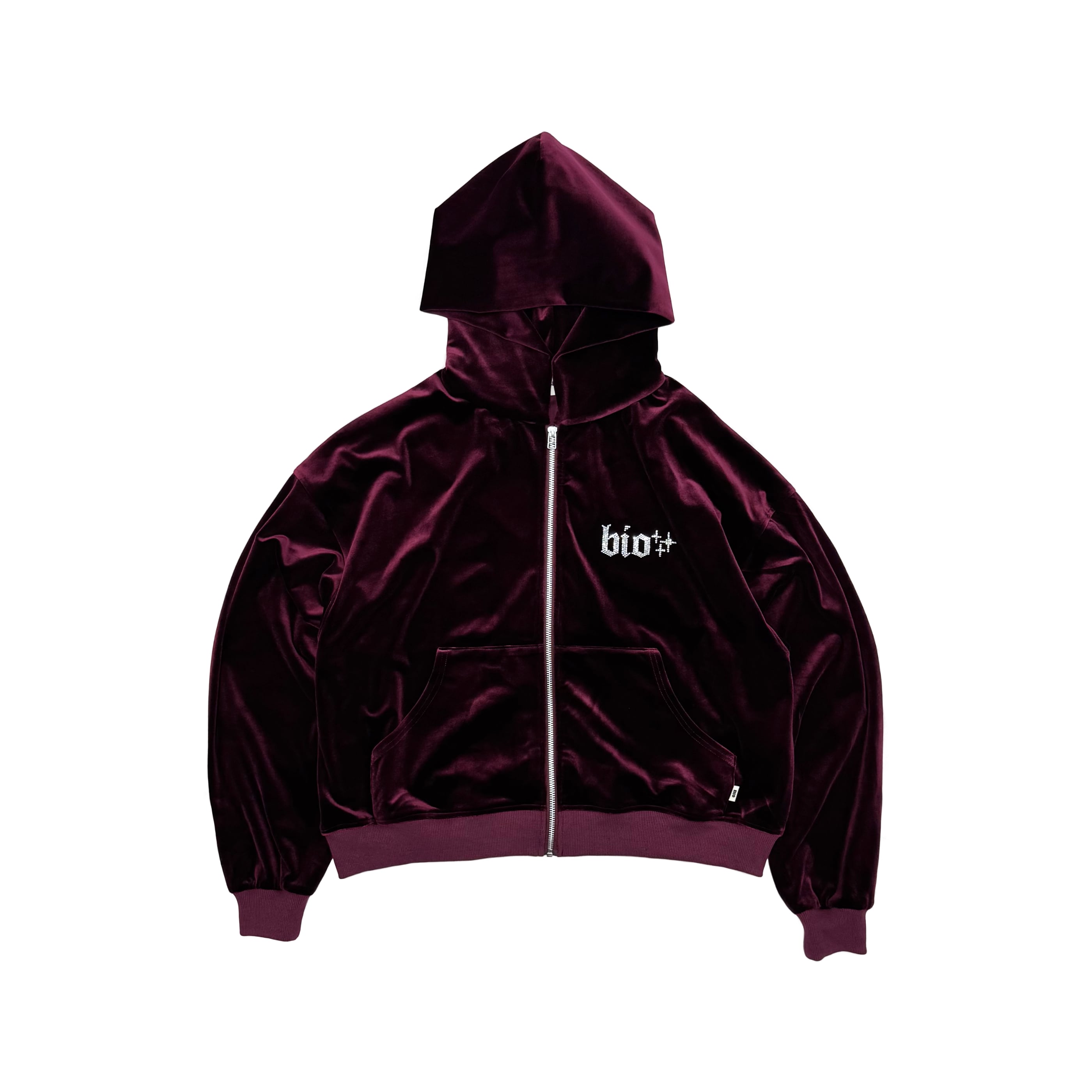 VELOUR HOODIE｜BORDEAUX
