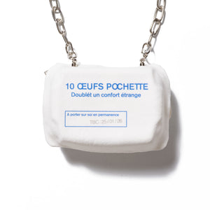 "EGG PACK" POUCH｜WHITE