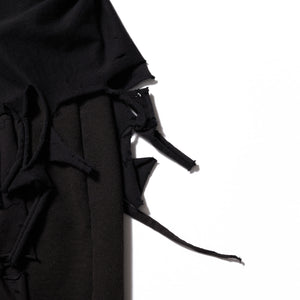 PHANTOM FRAYED SWEATPANTS｜BLACK