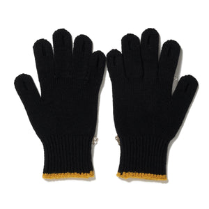 KNIT GLOVES WITH RINGS｜BLACK ｜ラスト1点