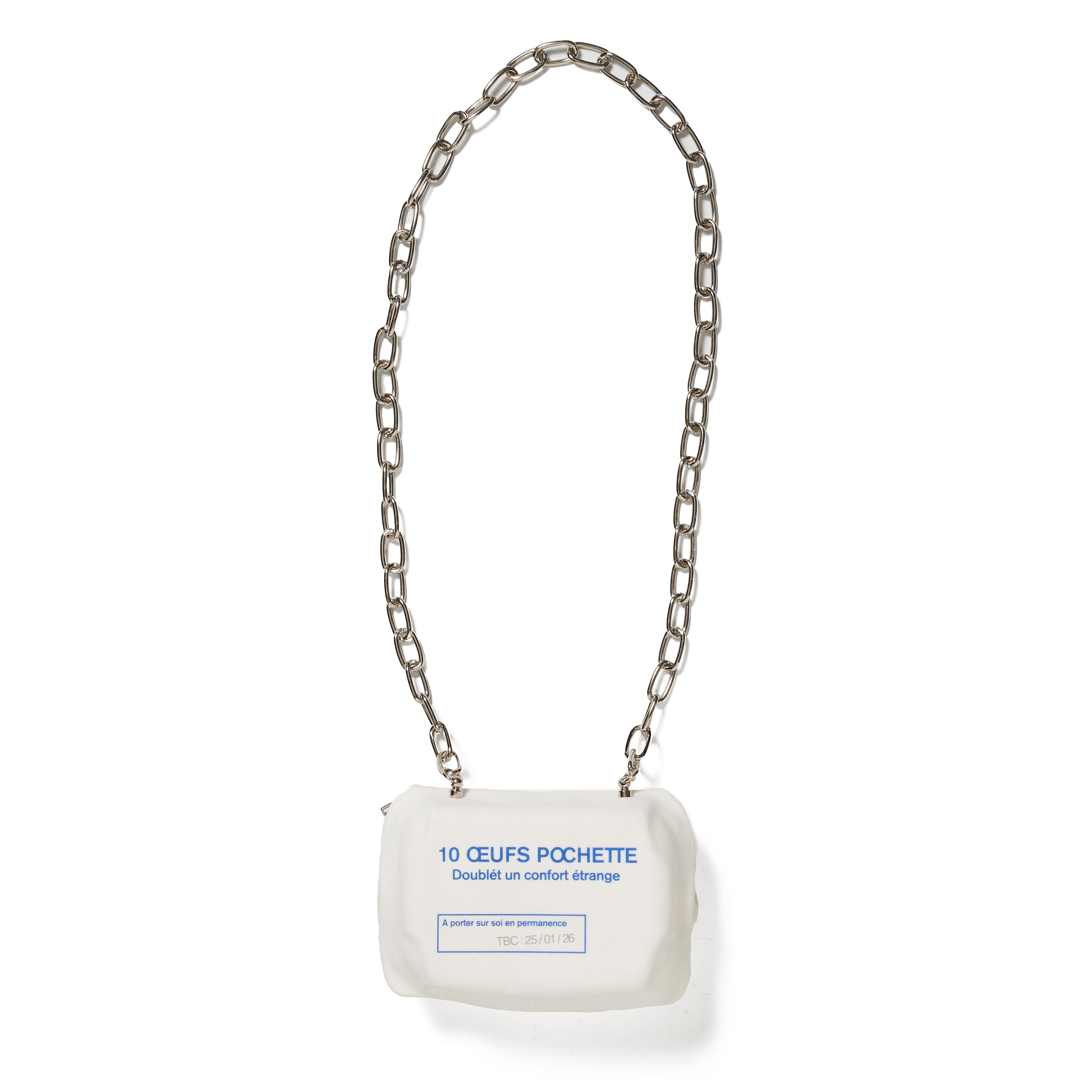 "EGG PACK" POUCH｜WHITE