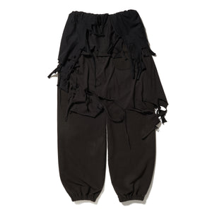 PHANTOM FRAYED SWEATPANTS｜BLACK