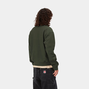 HALF ZIP AMERICAN SCRIPT SWEATSHIRT｜PLANT