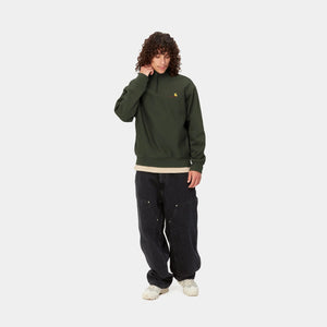 HALF ZIP AMERICAN SCRIPT SWEATSHIRT｜PLANT