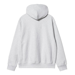 HOODED AMERICAN SCRIPT SWEATSHIRT｜ASH HEATHER