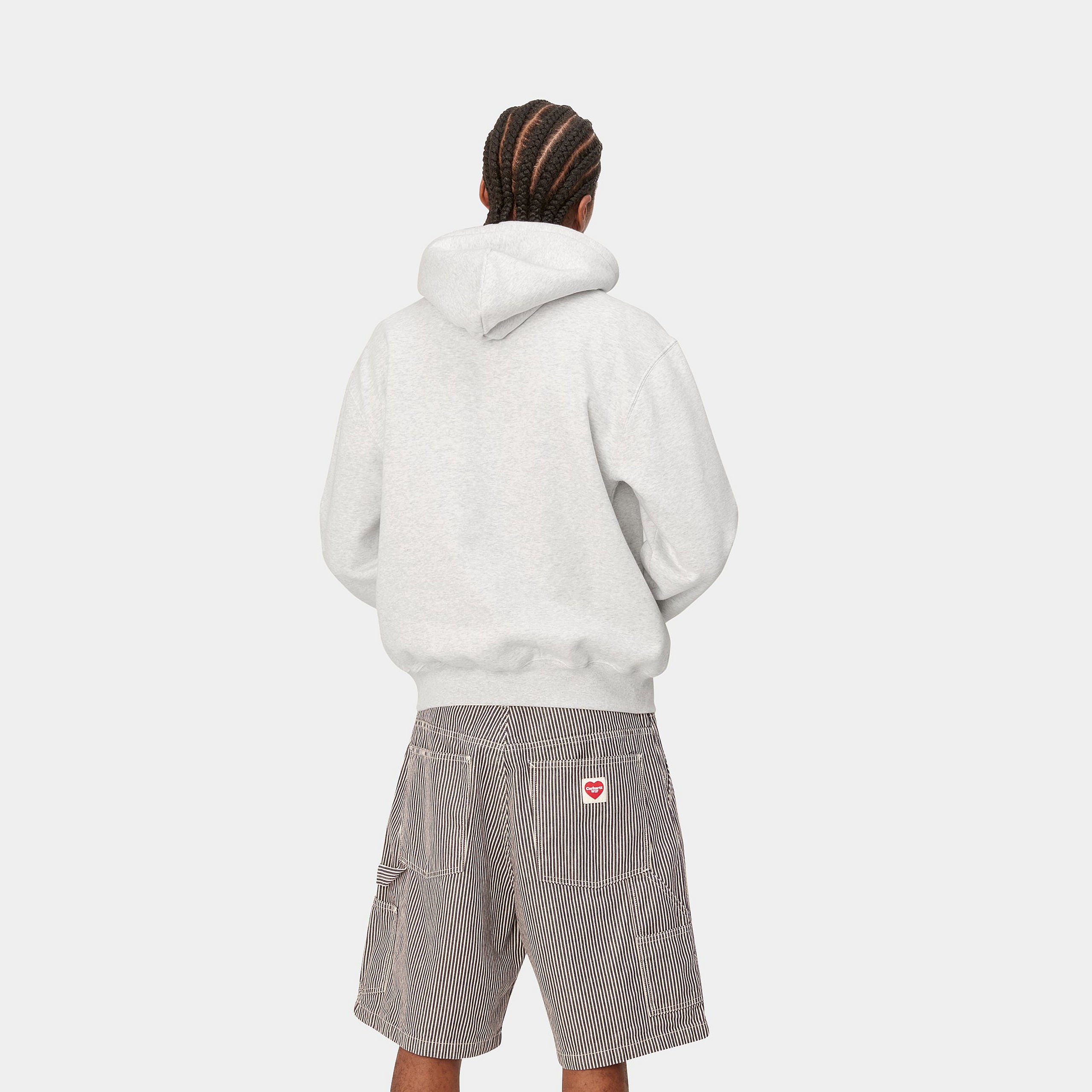 HOODED CARHARTT SWEATSHIRT｜ASH HEATHER / LIBERTY