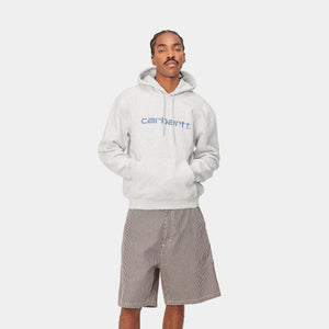 HOODED CARHARTT SWEATSHIRT｜ASH HEATHER / LIBERTY