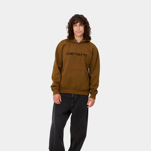 HOODED CARHARTT SWEATSHIRT｜DEEP H BROWN / BLACK