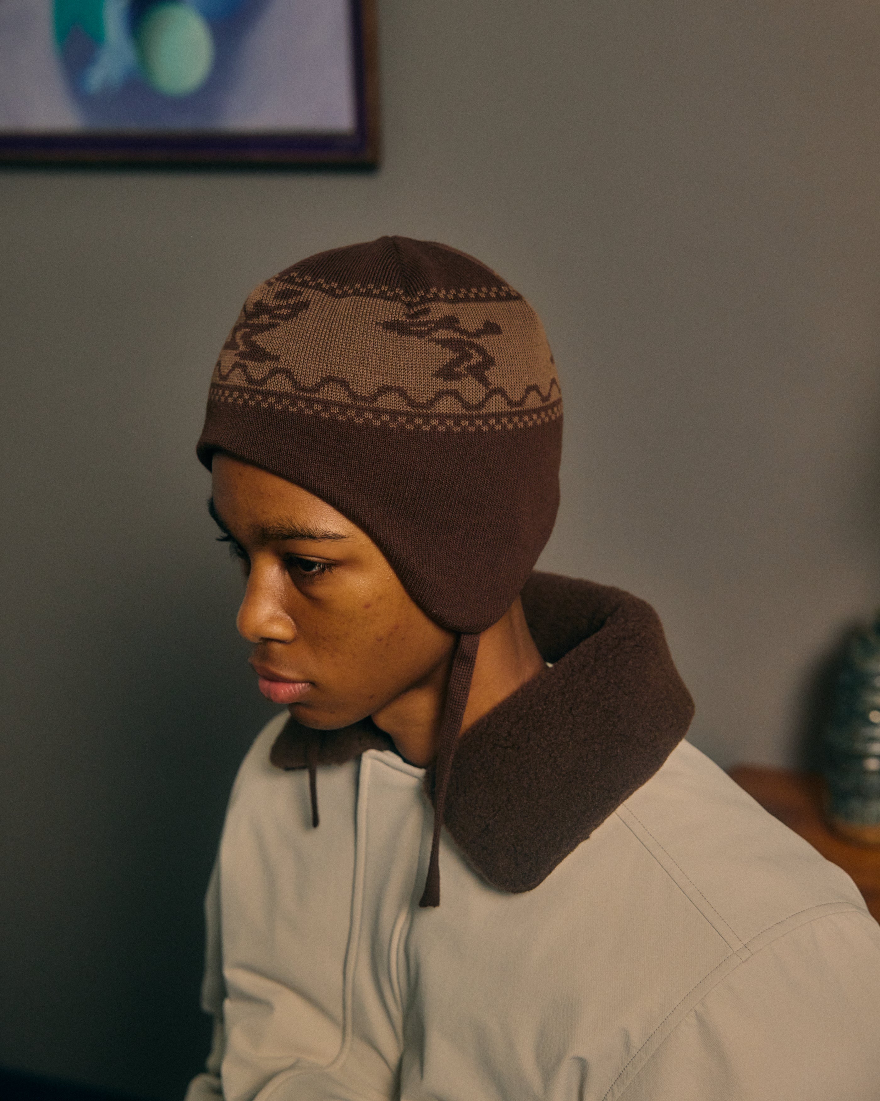 DUB EFFECT EAR FLAP｜BROWN