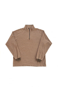 MULTI BORDER L/S STAND ZIP｜ORANGE