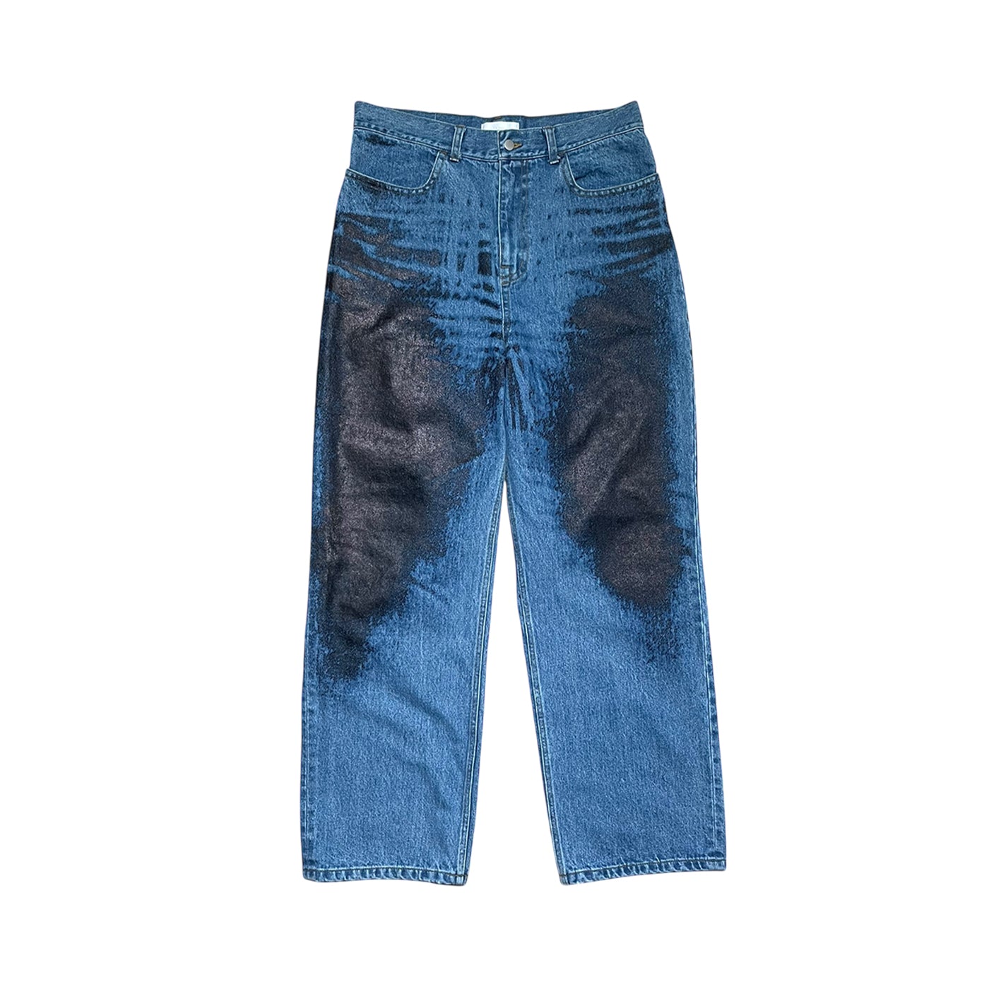 PRINTED WHISKER DENIM｜BLUE