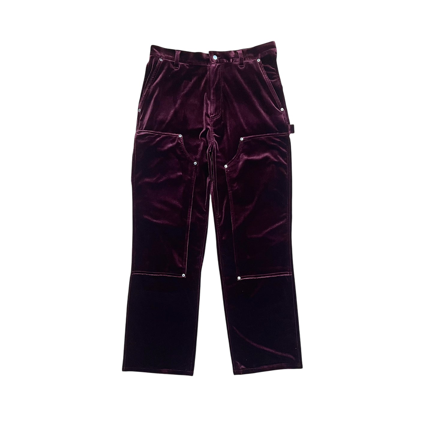 VELOUR DOUBLE KNEE｜BURGUNDY