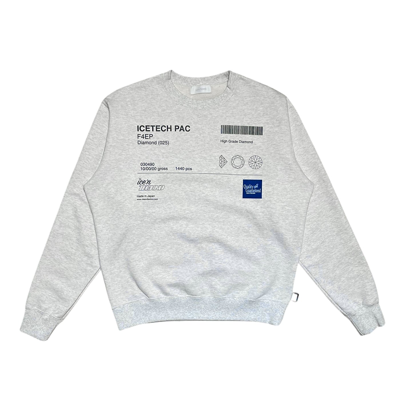 DIAMOND PAC SWEATSHIRT｜LT.GRAY