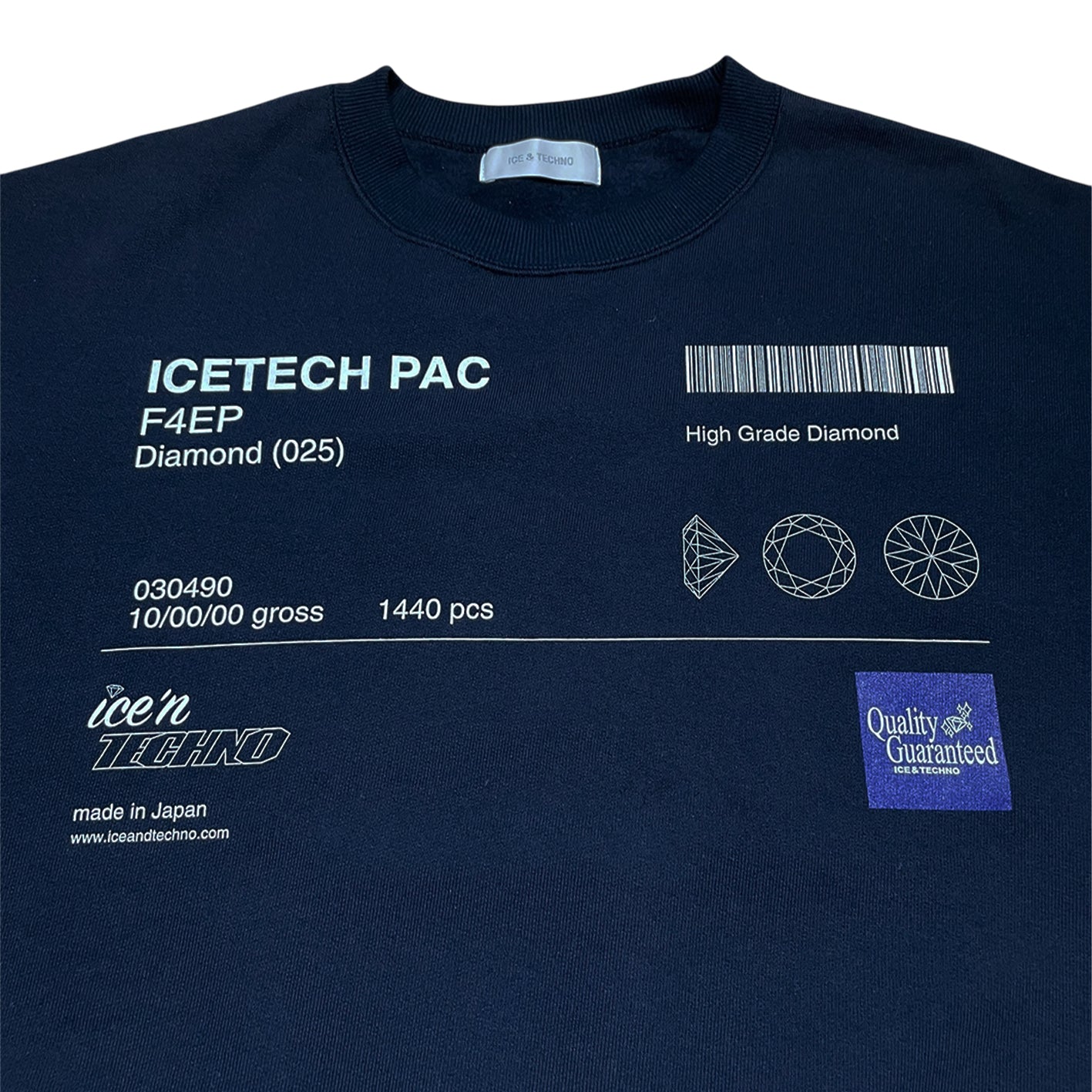 DIAMOND PAC SWEATSHIRT｜NAVY
