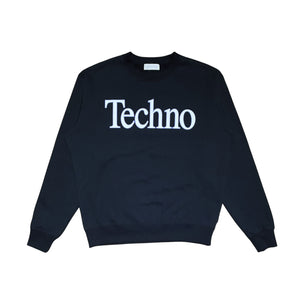 TECHNO LOGOTYPE SWEATSHIRT｜BLACK