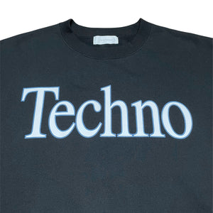 TECHNO LOGOTYPE SWEATSHIRT｜BLACK