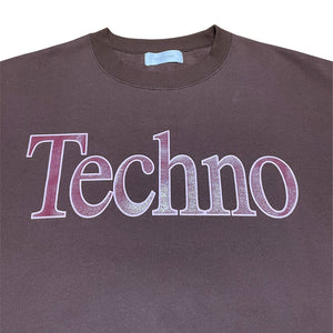TECHNO LOGOTYPE SWEATSHIRT｜BROWN