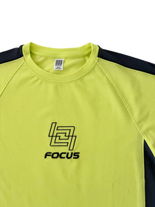 SHIFT THE FOCUS MESH TEE｜LIME YELLOW