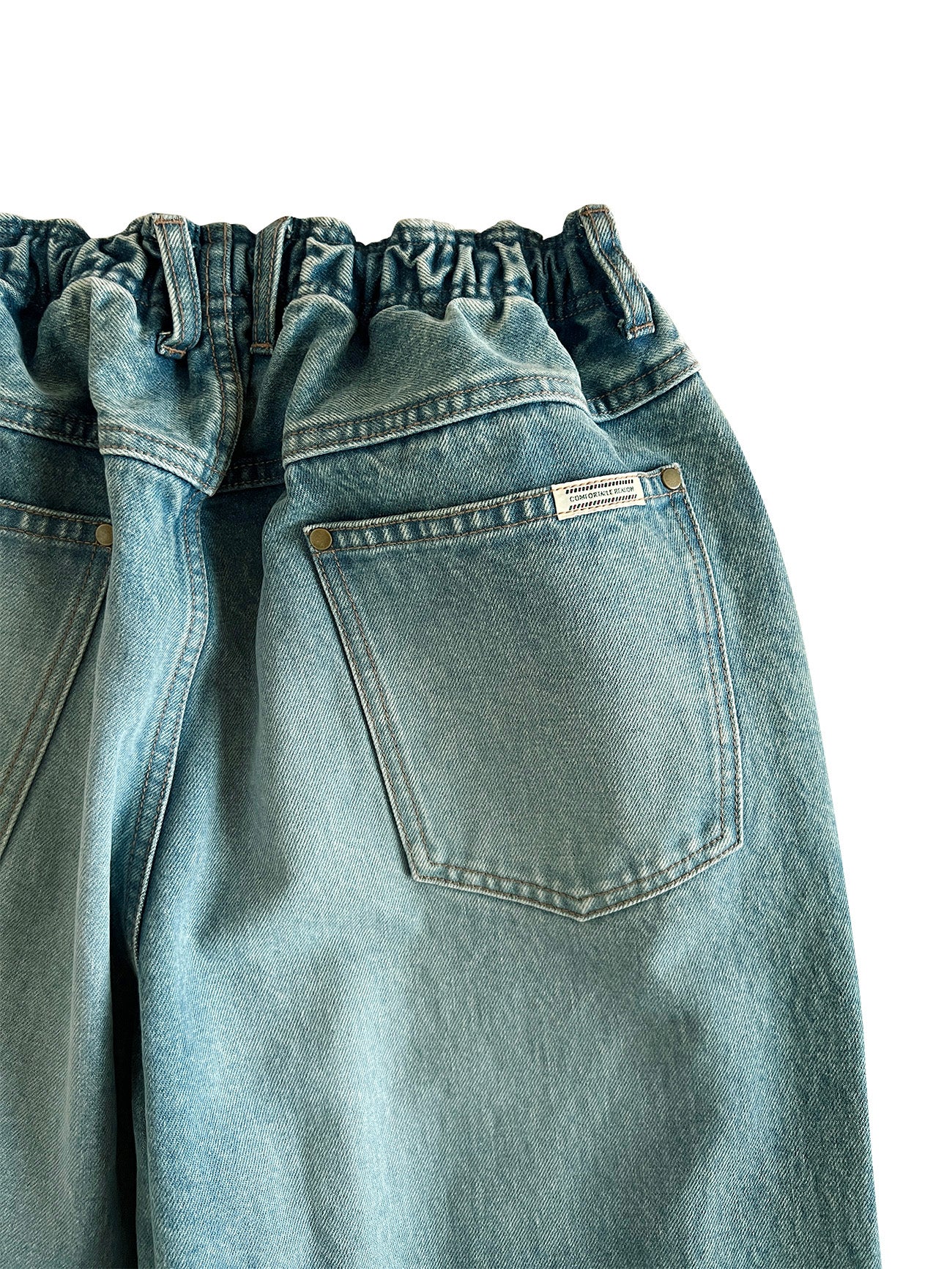 FADE STRAIGHT DENIM｜SAND BLUE – NOU-KON