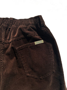 STRAIGHT CORDS SLACKS｜BROWN