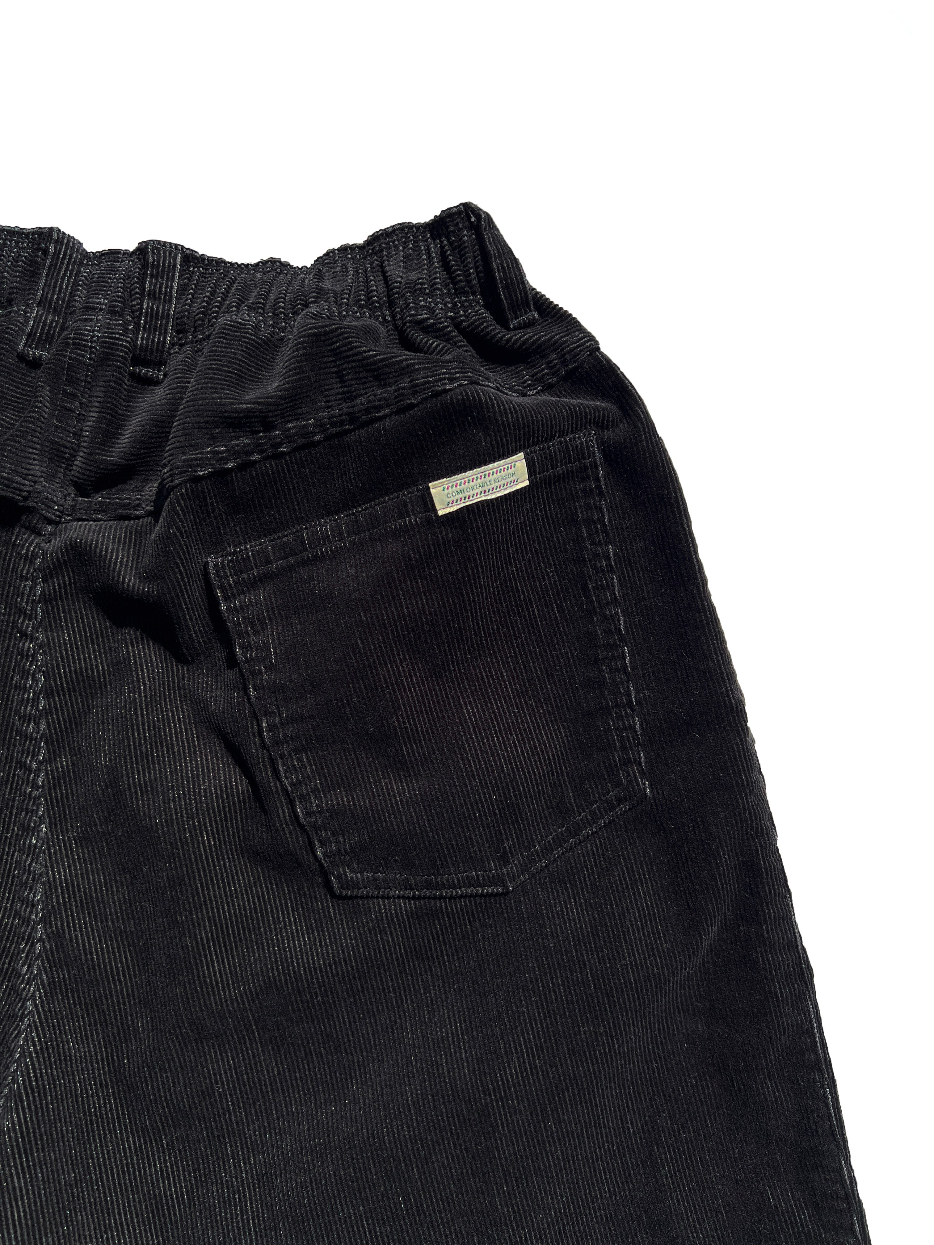 STRAIGHT CORDS SLACKS｜BLACK