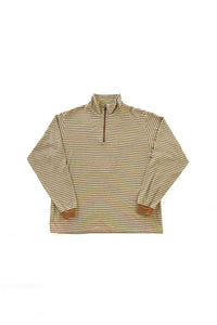 MULTI BORDER L/S STAND ZIP｜YELLOW