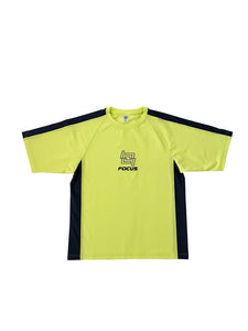 SHIFT THE FOCUS MESH TEE｜LIME YELLOW