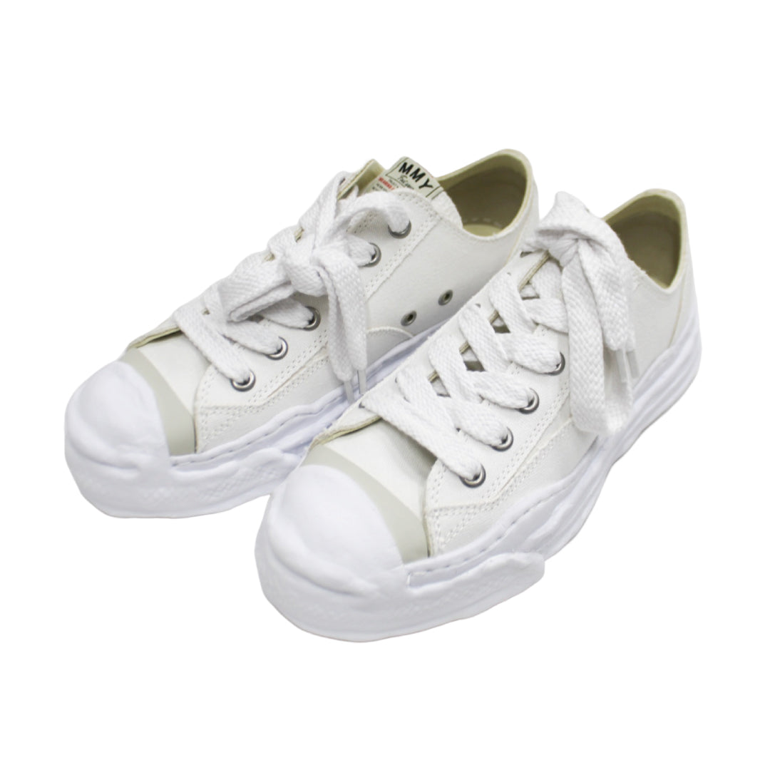 "HANK" OG Sole Canvas Low-top Sneaker | WHITE
