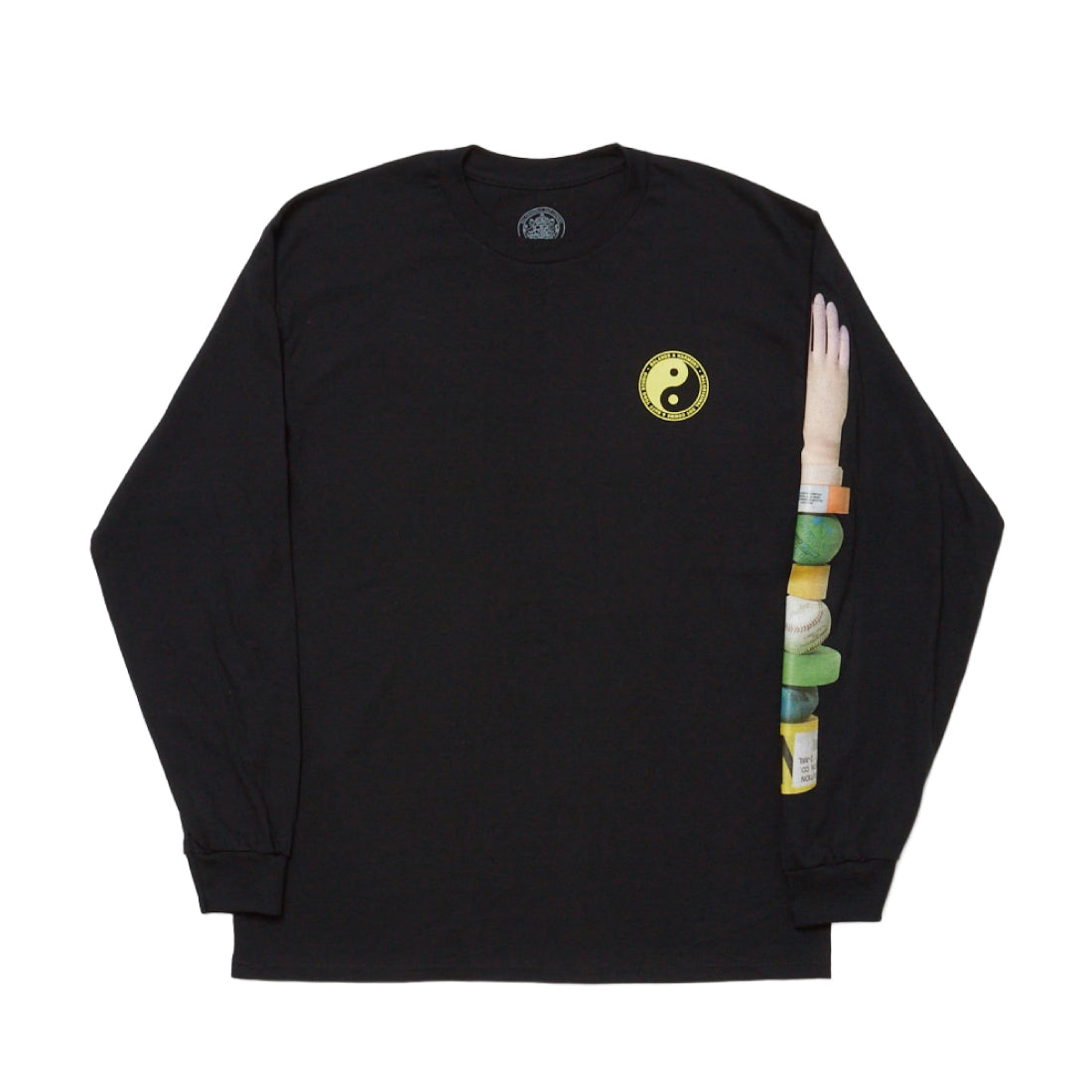 BALANCE & HARMONY L/SL TEE｜BLACK