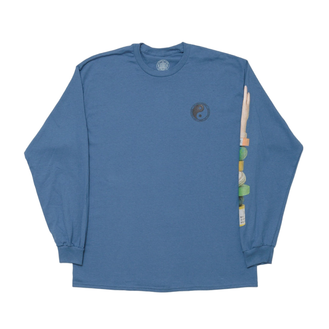 BALANCE & HARMONY L/SL TEE｜INDIGO BLUE