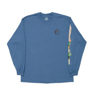 BALANCE & HARMONY L/SL TEE｜INDIGO BLUE