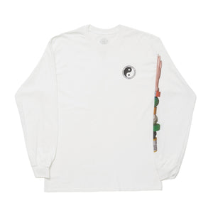 BALANCE & HARMONY L/SL TEE｜WHITE