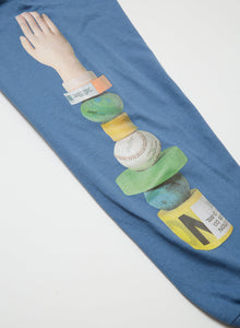 BALANCE & HARMONY L/SL TEE｜INDIGO BLUE