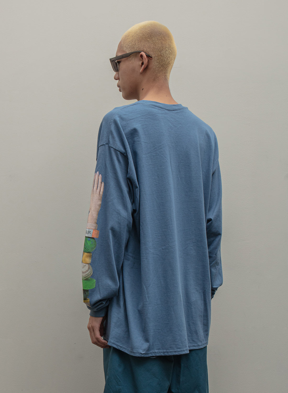 BALANCE & HARMONY L/SL TEE｜INDIGO BLUE