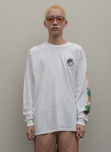 BALANCE & HARMONY L/SL TEE｜WHITE