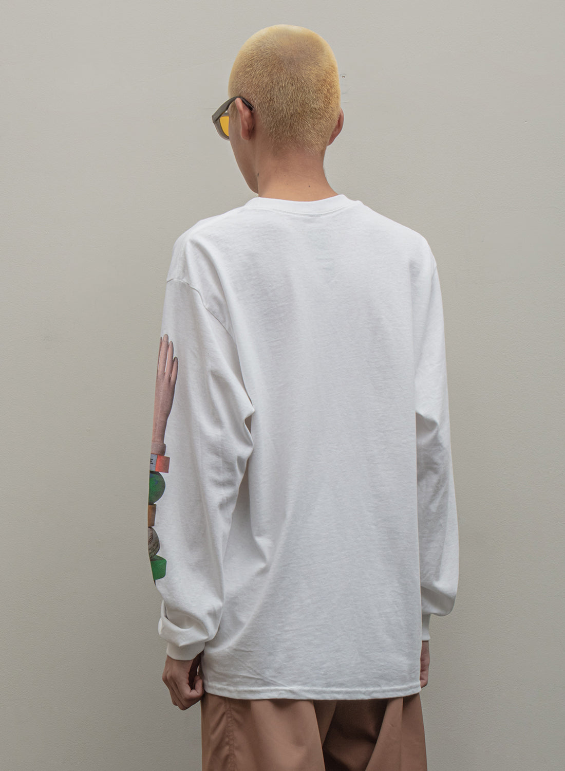 BALANCE & HARMONY L/SL TEE｜WHITE