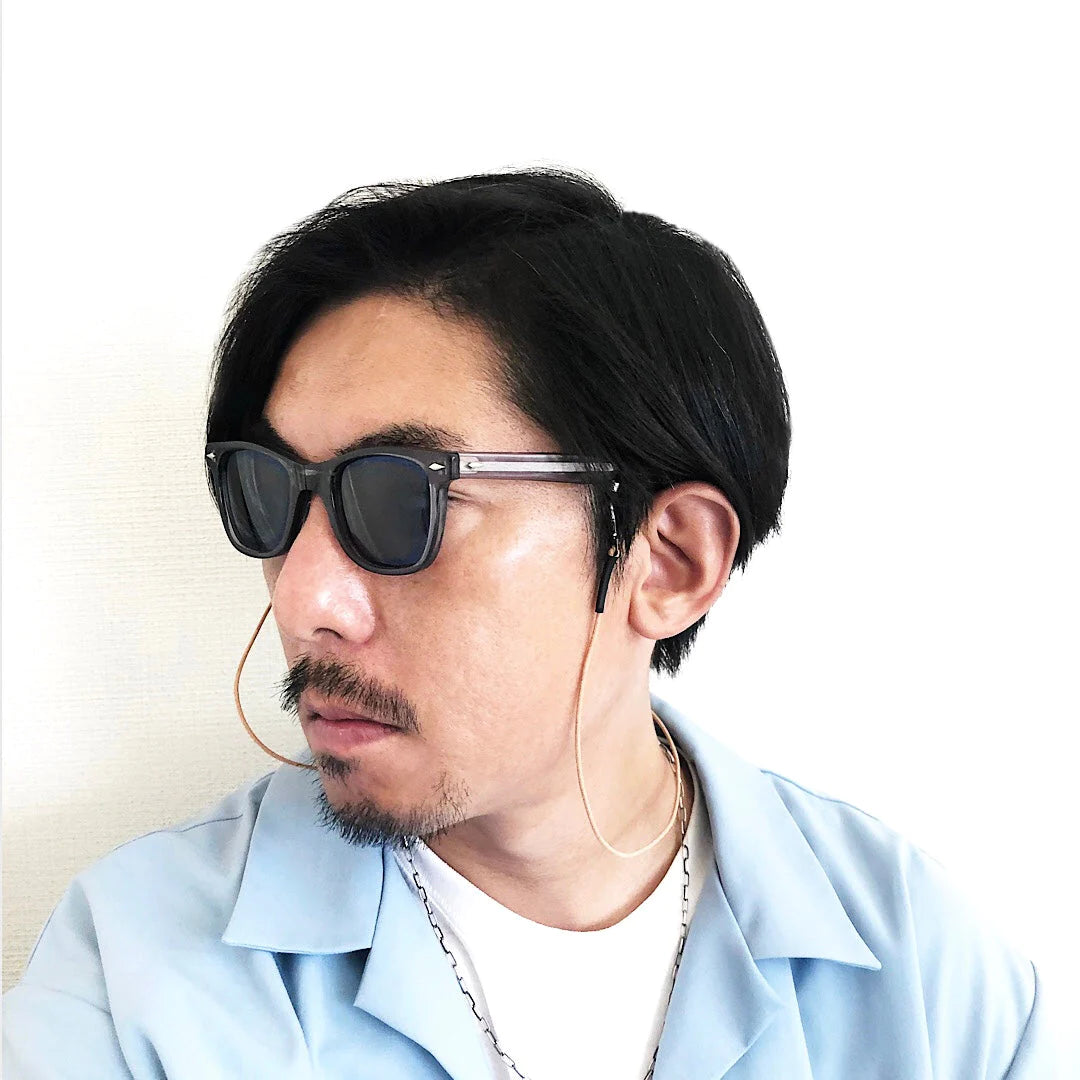 MASK STRAP｜LEATHER ＜BLACK＞