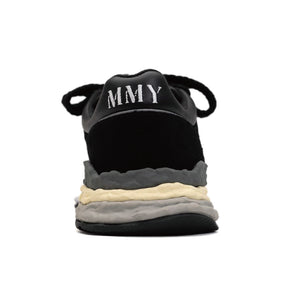 "GEORGE " OG Sole mix material Low-Top sneaker｜Black