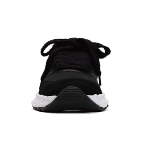 "GEORGE " OG Sole mix material Low-Top sneaker｜Black